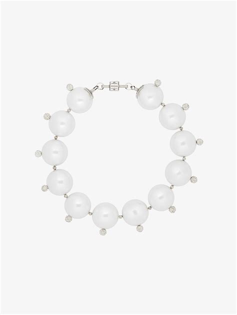 Pearl necklace Givenchy White in Pearl 